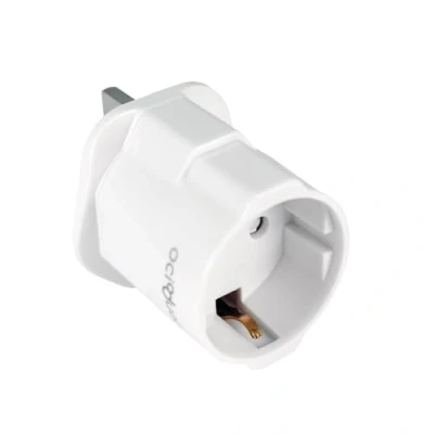 Afbeelding van OcioDual Reisadapter, EU stekker naar UK stekker, type C, E en F G, model YD 1310, 250 V/13 A, wit, converter, 2 pins 3 pins, CE /RoHS gecertificeerd
