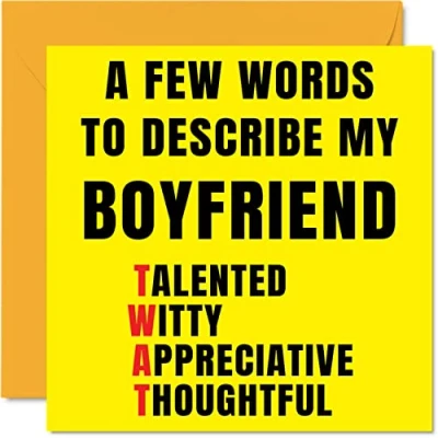 Afbeelding van Onbeleefde verjaardagskaarten voor vriend Weinig woorden beschrijven Tw* t Joke Happy Birthday Card van vriendin partner, Banter Verjaardagscadeaus, 145mm x Aanstootgevende