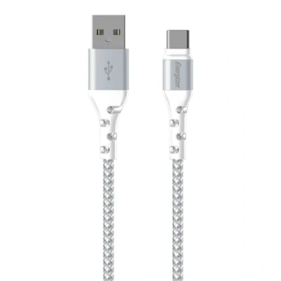 Afbeelding van Energizer C520CKWH USB naar C Gevlochten Nylon Kabel 2m (Wit)