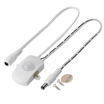 Afbeelding van 5A DC 6 24V Mini bewegingsschakelaar Sensor PIR bewegingsmelder Automatische schakelaar LED strip(Wit)
