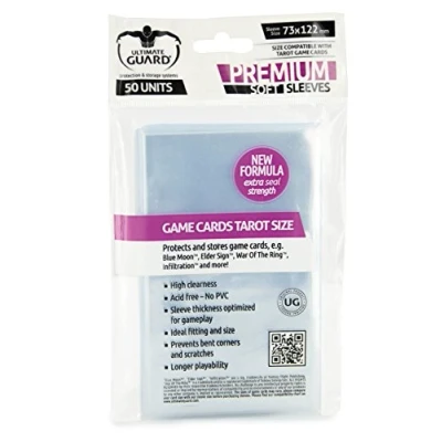 Afbeelding van Ultimate Guard Premium Soft Sleeves for Tarot Cards of booster packs (50)