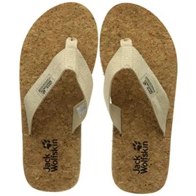 Afbeelding van Jack Wolfskin Ecostride 2 Teensandalen, Dames, Maat: 35.5, Natural cork