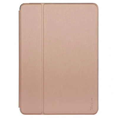 Afbeelding van Apple iPad 10.2 (2020) Hoes: Targus Click in Bookcase Shockproof/Valbescherming Rosé Goud Kunststof Tablet Hoezen