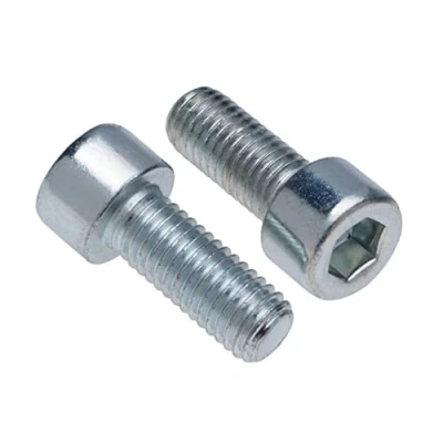 Afbeelding van Binnenzeskantschroeven M5x10 8.8 (Pack van 50) Verzinkt Zeskant Inbusbouten Schroefdraad Bevestigingsmiddelen Cilindrische Zware Gecertificeerd Standaard DIN912 (5mm x 10mm)