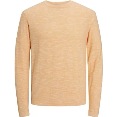 Afbeelding van JACK &amp; JONES Heren JORCRAYON gebreide trui met ronde hals, Iceland Poppy/Detail: cloud Dancer, XL, danser, XL