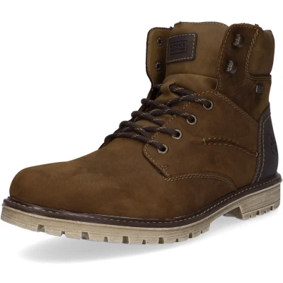 Afbeelding van Rieker Veterboots noce/moro/mandel, Heren, Maat: 45, Noce/moro/mandel Leer