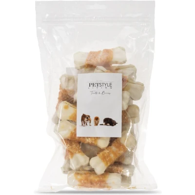 Afbeelding van Petstyle Living Geperst Bot Wit Met Kip 7,5 CM 20 STUKS
