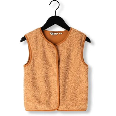 Afbeelding van Moodstreet gebreid gilet Valérie lichtbruin