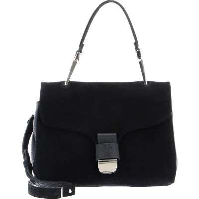 Afbeelding van Coccinelle Leren Handtas Schoudertas Neofirenze Sued Handbag Noir Zwart