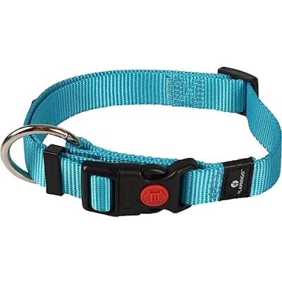 Afbeelding van Hond Halsband Ziggi Turkoois M 40 55cm 20mm