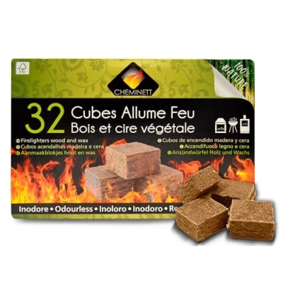 Afbeelding van Cheminet 15751 vuurblokjes 100% natuurlijk
