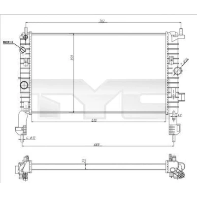 Afbeelding van TYC Radiateur 725 0048 R