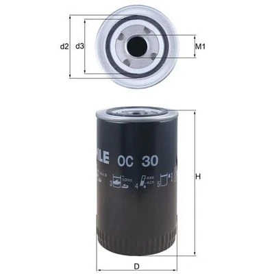 Afbeelding van Knecht Oliefilter OC 30