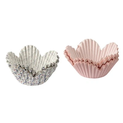 Afbeelding van Dr. Oetker Papieren bakvormen &quot;Retro&quot;, muffinvormpjes uit de serie &quot;Modern Baking Retro Design&quot; (Kleur: Kleurrijk), hoeveelheid: 60 stuks