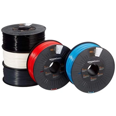 Afbeelding van Amazon Basics ABS filament, 3D printer, 1,75 mm, 1 kg per spoel, 5 spoelen, veelkleurig