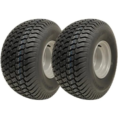 Afbeelding van Parnells 2 complete wielen voor grasmaaiers, Wanda Tubeless banden 20 x 10.00 8, 4 laags P332 + bouten, PCD 100 mm, 540 kg bij 22 psi, diameter 500 mm