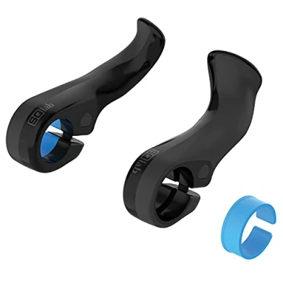 Afbeelding van SQlab Innerbarends 411 2.0 Klemming Stuur Ø22.2 mm Handvatten fiets Bar ends MTB Tour &amp; Travel 65 cm Zwart