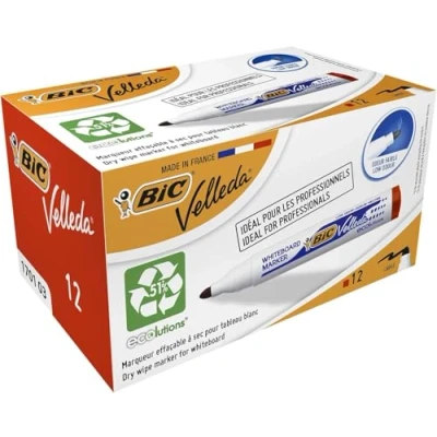 Afbeelding van Bic whiteboardmarker 1701 rood 12 stuks