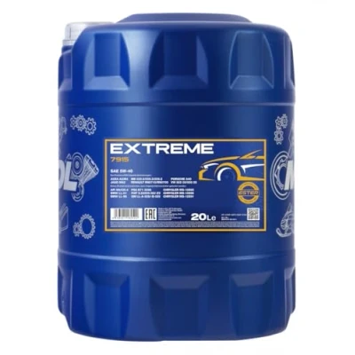 Afbeelding van MANNOL Extreme 5W 40 API SN/CF motorolie, 20 liter