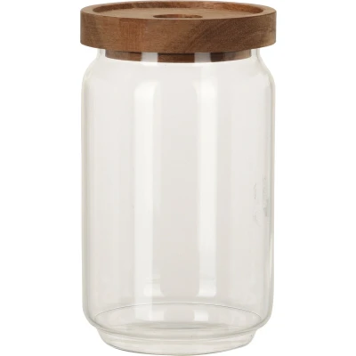 Afbeelding van Glazen luxe keuken voorraadpot/voorraadbus 700 ml Voorraadpot