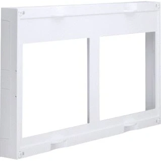 Afbeelding van Hager afdekplaat mespatroonlastscheider 4 x nh00 of 8 nh000 op railsysteem 60 mm us22d3