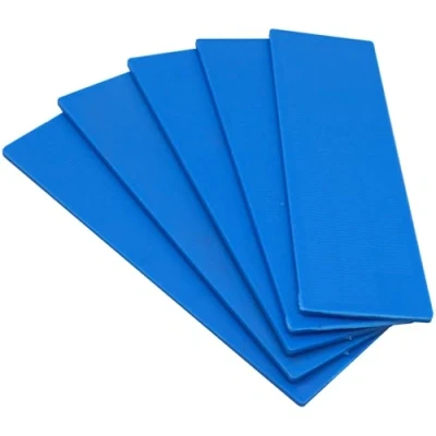 Afbeelding van SKIR&#039;CO (30 stuks) Kunststof platte Shims 2 mm, beglazing verpakkers 40 x 100 frameafstandhouders, deur en raamkozijnverpakkers