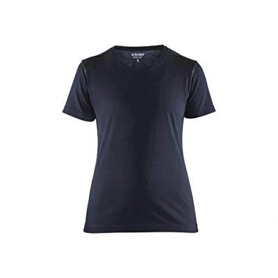 Afbeelding van Blaklader Dames T shirt 3479 1042 Donker marineblauw/Zwart S