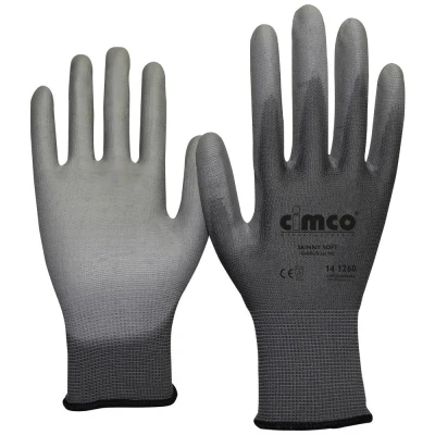 Afbeelding van Cimco Skinny Soft grau 141248 Werkhandschoen Nylon Maat (handschoen): 8, M EN 388 1 paar