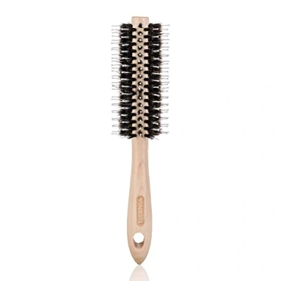 Afbeelding van TITANIA Ronde Borstel van hout voor föhnen en ontwarren Haarborstel Stylingborstel mannen vrouwen Haarharen echt haar föhnborstel