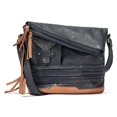 Afbeelding van Rieker H1108 14 Schoudertas voor dames, blauw (Baltisch), 25x14x31 centimeter (B x H T)