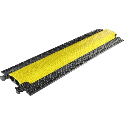 Afbeelding van DEFENDER by Adam Hall Kabelbrug 86100LUX Polyurethaan Zwart/geel Aantal kanalen: 2 1005 mm Inhoud: 1 stuk(s)