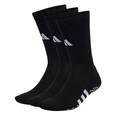 Afbeelding van adidas Performance Cushioned CREW GRIP 3PACK Sportsokken Black white, Maat: 37 39, white
