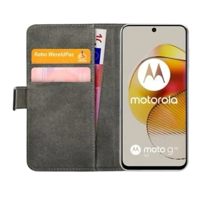 Afbeelding van Mobilize PU leer Book Case Zwart Motorola Moto G73
