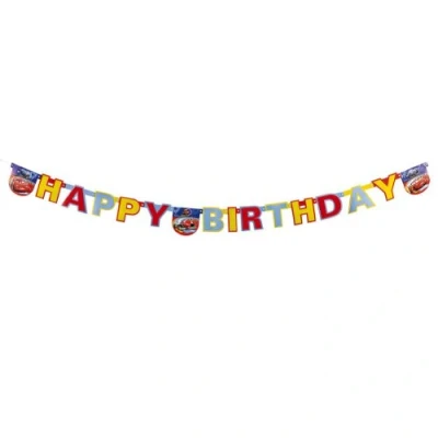 Afbeelding van Procos Happy Birthday Garland, Cars