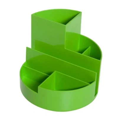 Afbeelding van Maul Pennenkoker, originele ronde doos, 7 vakken, lichtgroen, 140x125 mm (Ø x H), hoogglanzend, 4117654, 1 stuk