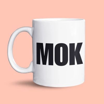 Afbeelding van NietMokken.nl Grappige Mok &quot;MOK&quot; Simpele en Hilarische Tekst Perfect Cadeau voor Koffie Theeliefhebbers, vrienden of familie 325 ml Keramische Vaatwasser Magnetronbestendig
