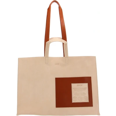 Afbeelding van BREE Leren Schoudertas Simply 5 SP Shopper Nature Beige