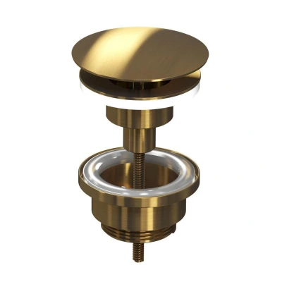 Afbeelding van INK afvoerplug always open Brushed mat goud
