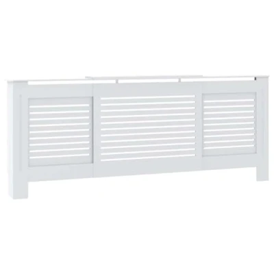 Afbeelding van VidaXL Radiatorombouw 205 cm MDF wit