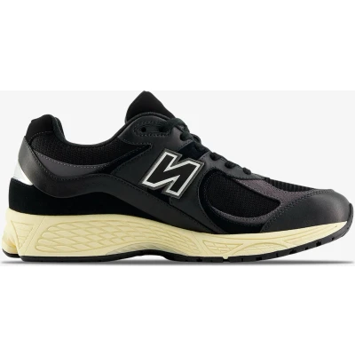 Afbeelding van New Balance M2002 Unisex Sneakers laag, Maat: 37.5, Black Leer en textiel
