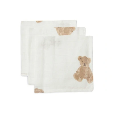 Afbeelding van Jollein Teddy Bear 3 Stuks Hydrofiel Monddoekjes 537 848 66095