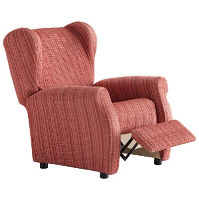 Afbeelding van Martina Home Stoelhoes, elastisch Relax 32x42x8 cm Bourgondisch rood