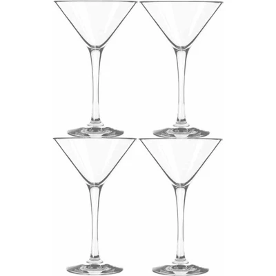Afbeelding van 8x stuks cocktails/martini glazen transparant van 250 ml Cocktailglazen