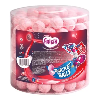 Afbeelding van Rocketballs Aardbei 200 Stuks