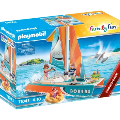 Afbeelding van Playmobil Family Funpromo Catamaran Waterspeelgoed voor kinderen, Maat: One Size, Multi coloured