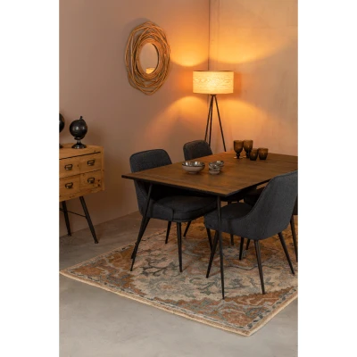 Afbeelding van Dutchbone Vloerkleed Amori 160x230 cm Blauw Stof
