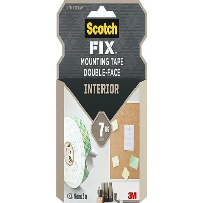 Afbeelding van 3M Scotch 40011950 Montagetape Wit (l x b) 5 m 19 mm 1 stuk(s)