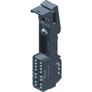Afbeelding van Siemens simatic et 200sp basis module bu20 p12 a4 0b bu type b0 4 aux terminals bridged naar linker push in klemmen 6es7193 6bp20 2bb0