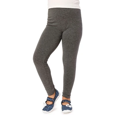 Afbeelding van Merry Style MS MS10 130 LE Meisjes Lang Leggings Sport Vrijetijdsbroek Viscose Sporbroek Yogabroek Donkermelange 122