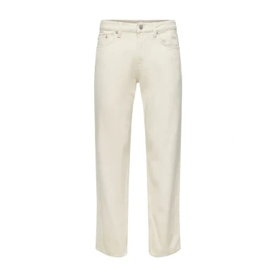 Afbeelding van Only &amp; Sons Onsedge Relaxed fit jeans, Heren, Maat: 29x30, Ecru